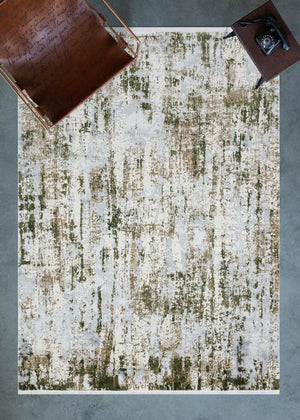 Luxia Modern Pattern Green Living Room Rug 8622