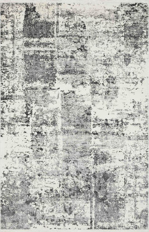 Luxia Modern Pattern Grey Living Room Rug 8605