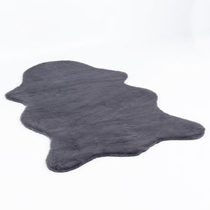 Meloni Anthracite Washable Plush Shaggy Post