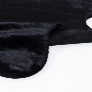 Meloni Black Washable Plush Shaggy Post