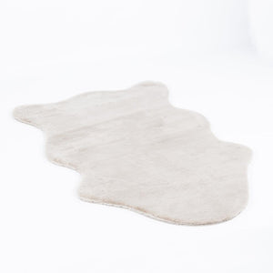 Meloni Black Washable Plush Shaggy Post