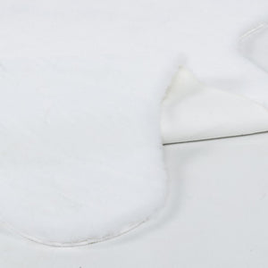 Meloni White Washable Plush Shaggy Post