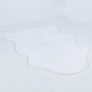 Meloni White Washable Plush Shaggy Post