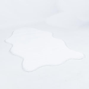 Meloni White Washable Plush Shaggy Post