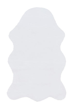 Meloni White Washable Plush Shaggy Post