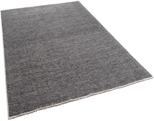 Pandora Plain Pattern Anthracite Thin Rug 2415