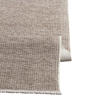 Pandora Plain Pattern Beige Thin Rug 2412