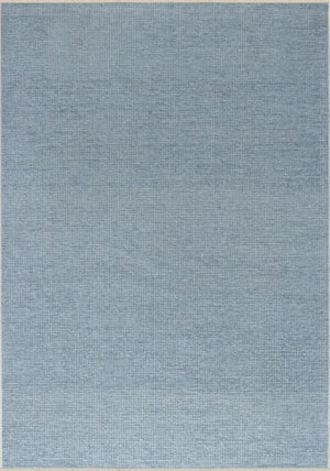 Pandora Plain Pattern Blue Thin Rug 2417