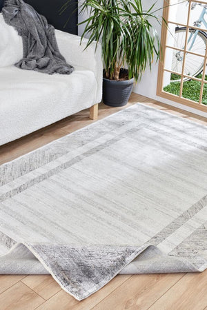 Queen Gray Bamboo Woven Modern Living Room Rug 8106