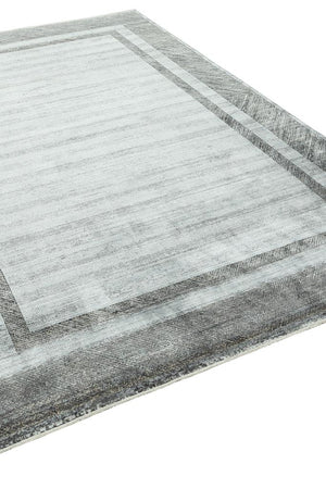 Queen Gray Bamboo Woven Modern Living Room Rug 8106