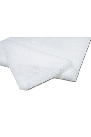 Reiki Thick White Washable Plush Shaggy Post