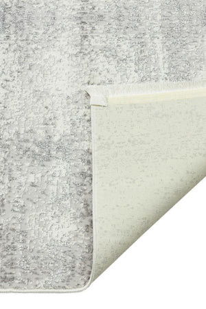 Riena Thin White Kitchen Rug with Washable Non-Slip Base 1111