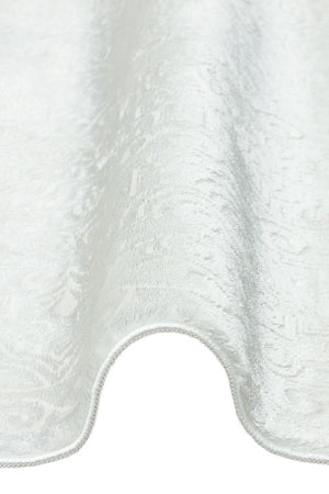 Riena Thin White Kitchen Rug with Washable Non-Slip Base 1121