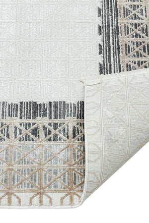 Savannah Modern Framed Cream Area Rug