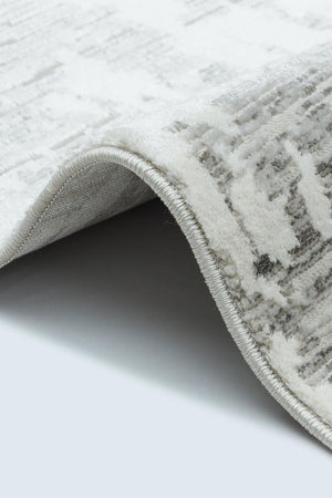 Savannah Modern Gray White Area Rug