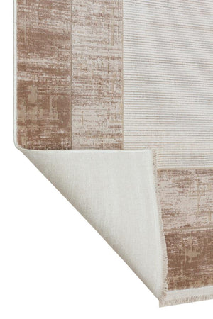 Serenity Mink Viscose Woven Modern Living Room Rug 7812