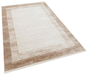 Serenity Mink Viscose Woven Modern Living Room Rug 7812