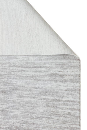 Solid Modern and Plain Patterned Fringed Gray Rug 8332