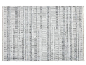 Vesta Scandinavian and Embossed Patterned Gray Area Rug 9531