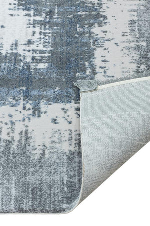 Vivaldi Blue Modern Living Room Rug 9701