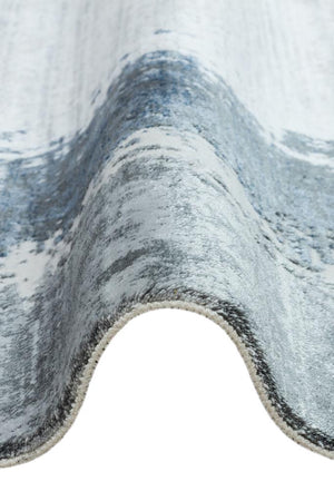 Vivaldi Blue Modern Living Room Rug 9701