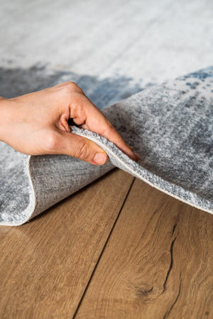 Vivaldi Blue Modern Living Room Rug 9701