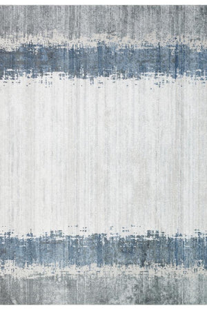 Vivaldi Blue Modern Living Room Rug 9701