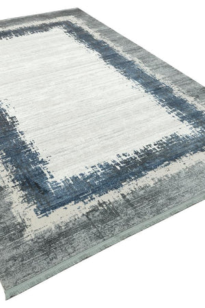Vivaldi Blue Modern Living Room Rug 9701