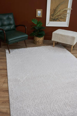 Vivaldi Ecru Modern Living Room Rug 9771