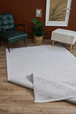 Vivaldi Ecru Modern Living Room Rug 9771