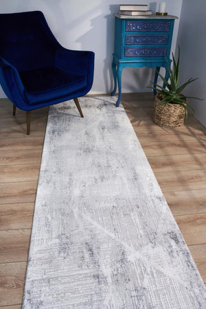 Vivaldi Gray Blue Modern Living Room Rug 9741