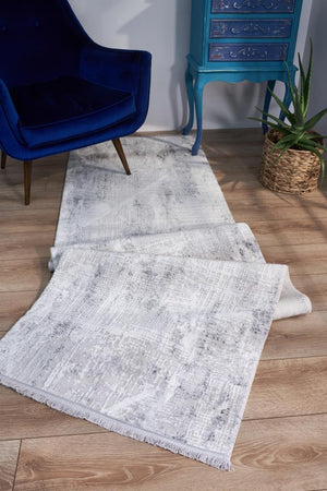 Vivaldi Gray Blue Modern Living Room Rug 9741