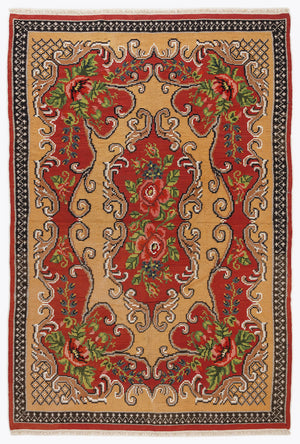 Karabakh Over Dyed Kilim Rug 5'11'' x 8'10'' ft 181 x 270 cm