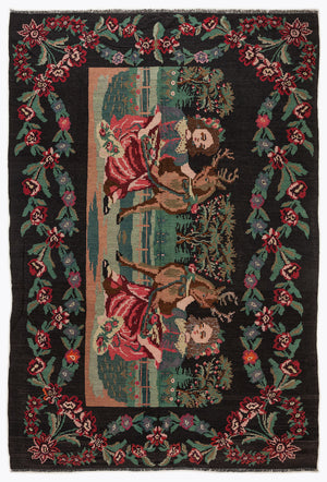 Karabakh Over Dyed Kilim Rug 6'8'' x 9'12'' ft 204 x 304 cm