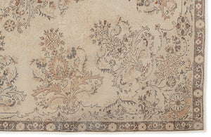 Beige Over Dyed Vintage Rug 6'8'' x 9'7'' ft 203 x 293 cm