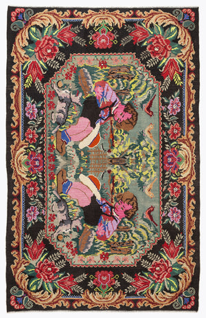 Karabakh Over Dyed Kilim Rug 6'8'' x 10'6'' ft 204 x 320 cm