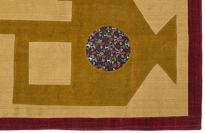 Mixed Over Dyed Kilim Patchwork Unique Rug 4'5'' x 6'4'' ft 134 x 194 cm