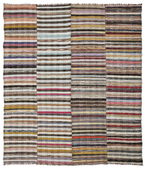 Chaput Over Dyed Kilim Rug 8'9'' x 10'7'' ft 267 x 323 cm