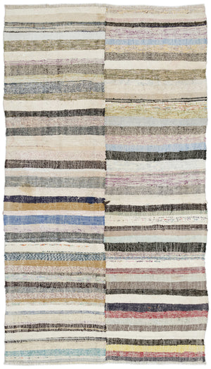 Chaput Over Dyed Kilim Rug 5'2'' x 9'4'' ft 158 x 285 cm