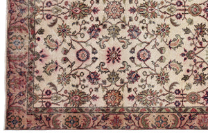 Naturel Over Dyed Vintage Rug 5'3'' x 9'4'' ft 159 x 285 cm