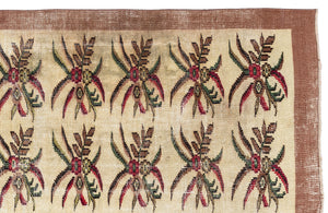 Retro Over Dyed Vintage Rug 5'11'' x 8'10'' ft 181 x 270 cm