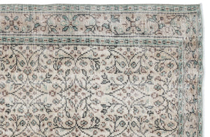 Naturel Over Dyed Vintage Rug 5'11'' x 9'2'' ft 180 x 280 cm