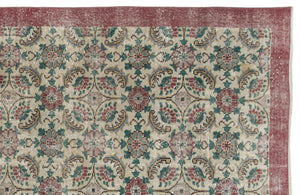 Retro Over Dyed Vintage Rug 5'11'' x 9'8'' ft 180 x 295 cm