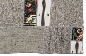 Karabakh Over Dyed Kilim Patchwork Unique Rug 5'3'' x 7'7'' ft 160 x 230 cm