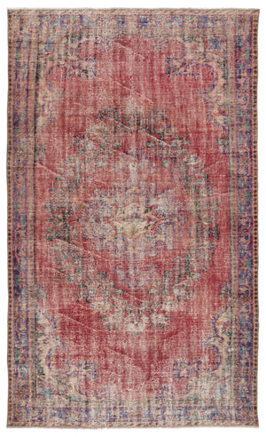Naturel Over Dyed Vintage Rug 5'10'' x 9'6'' ft 179 x 290 cm