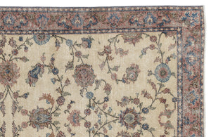 Naturel Over Dyed Vintage Rug 5'4'' x 8'8'' ft 162 x 263 cm