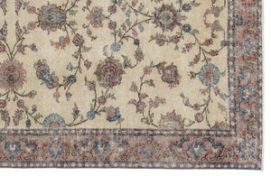 Naturel Over Dyed Vintage Rug 5'4'' x 8'8'' ft 162 x 263 cm