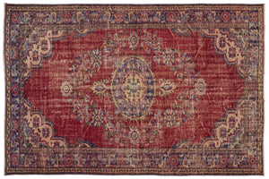Naturel Over Dyed Vintage Rug 6'0'' x 9'2'' ft 184 x 280 cm