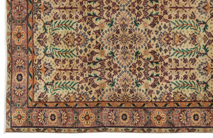 Naturel Over Dyed Vintage Rug 5'7'' x 9'4'' ft 170 x 285 cm