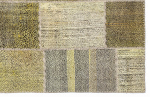 Mixed Over Dyed Kilim Patchwork Unique Rug 5'3'' x 7'7'' ft 160 x 230 cm